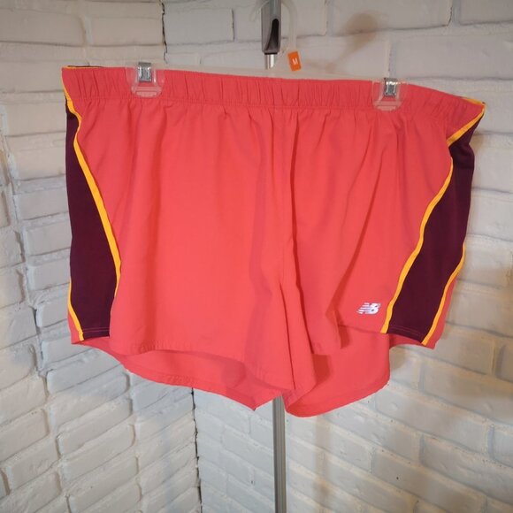 New Balance Ladies Elastic Waist with Tie Athletic Shorts - Picture 1 of 6